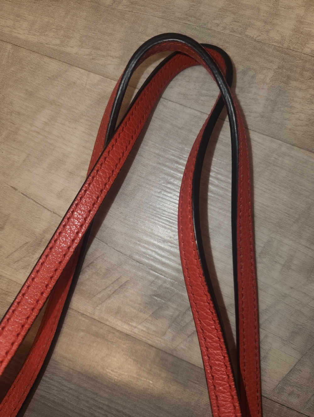 Gucci Red/Orange Leather Tote Bag - Picture 12 of 14